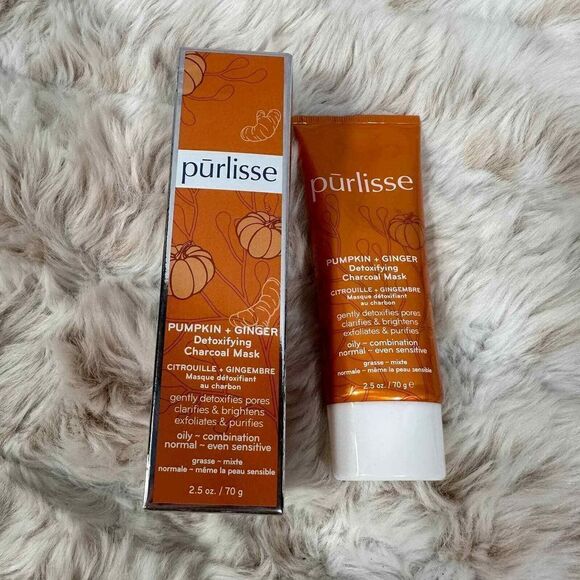 Purlisse Pumpkin and Ginger‎ Detoxifying Charcoal Mask 2.5oz/70g - Picture 5 of 7